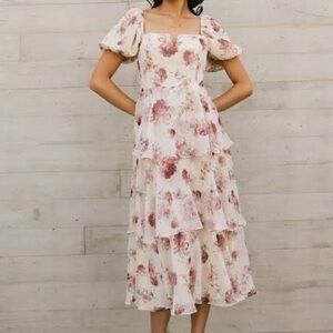 Bohme Xara Floral Midi Dress